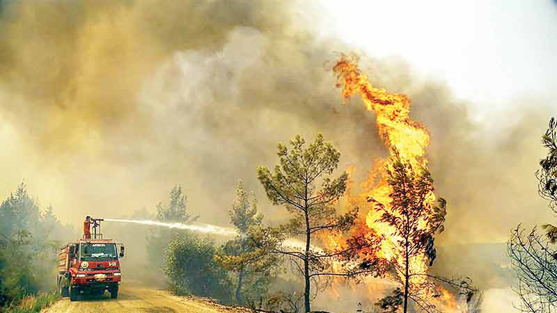 گسترش آتش سوزی در مناطق جنوبی ترکیه