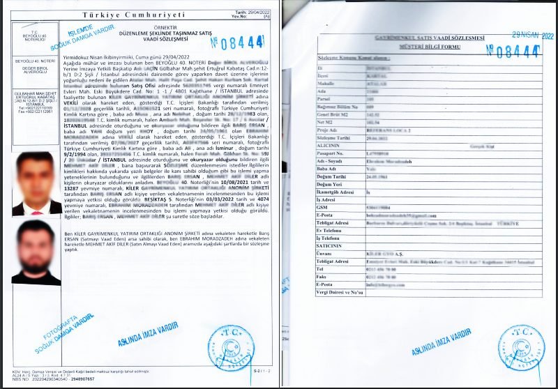 وکالتنامه برای شهروندی ترکیه