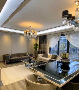 آپارتمان 210 متری 4 خواب در منطقه ساحلی بیلیک دوزو استانبول