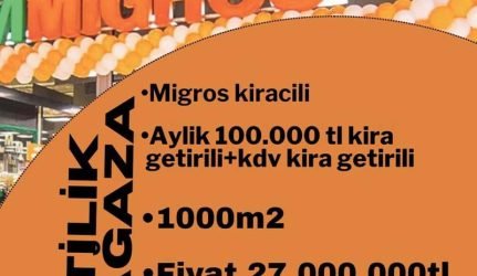 فروشگاه میگروس فعال 1000 متری در منطقه Arnavutkoy استانبول